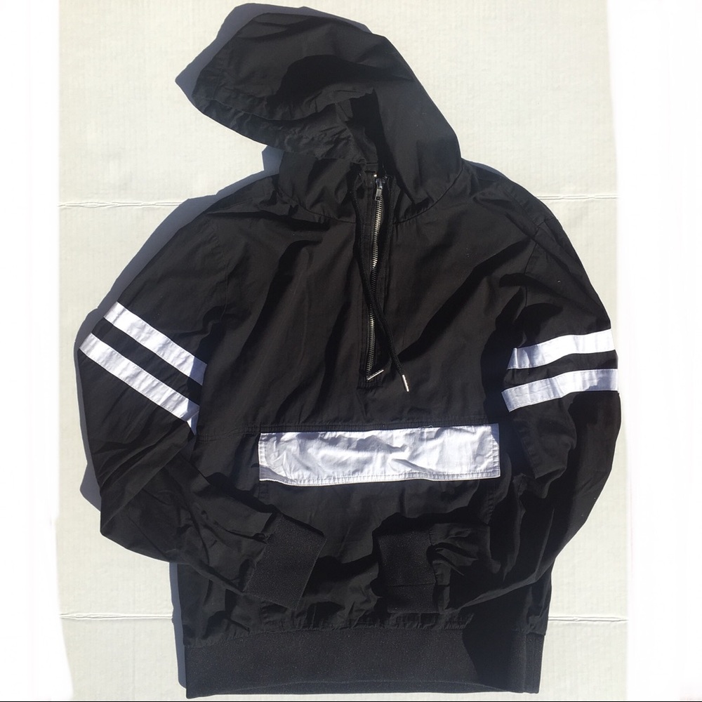Forever 21 men’s small black half zipper jacket